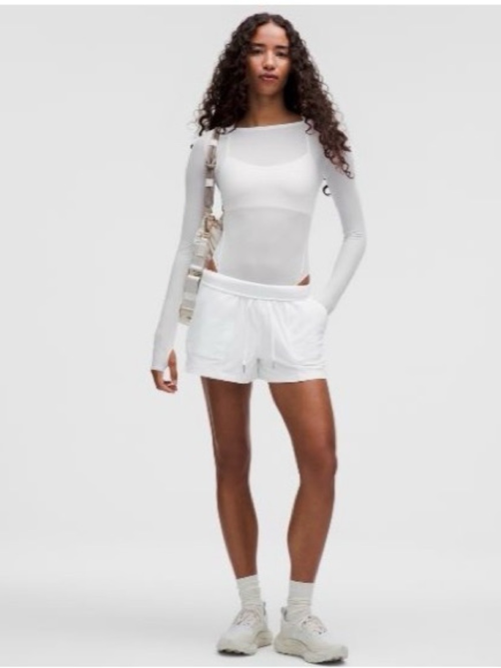 lululemon athletica White Lightweight Athletic Shorts